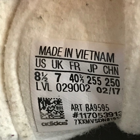 Adidas Gazelle Suede & Leather Trainers Bk/Wh 8.5 - Picture 7 of 8